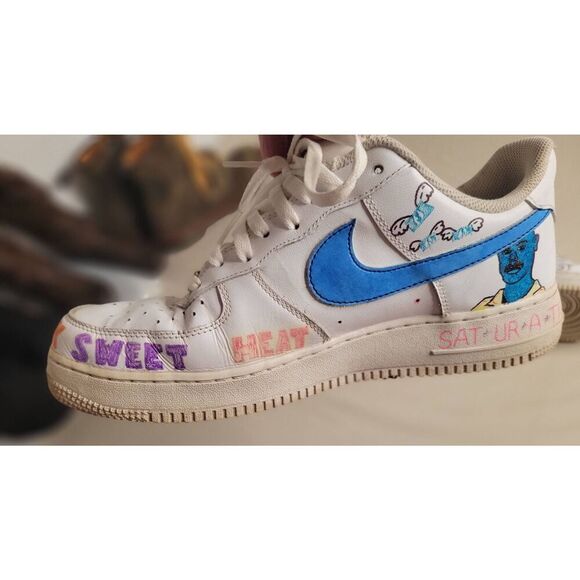 Nike Air sneakers Brock Hampton art One Direction men's size 11 unique 315122 - Picture 6 of 13